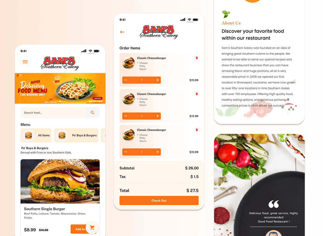 Online Restaurant Food Ordering Web Application